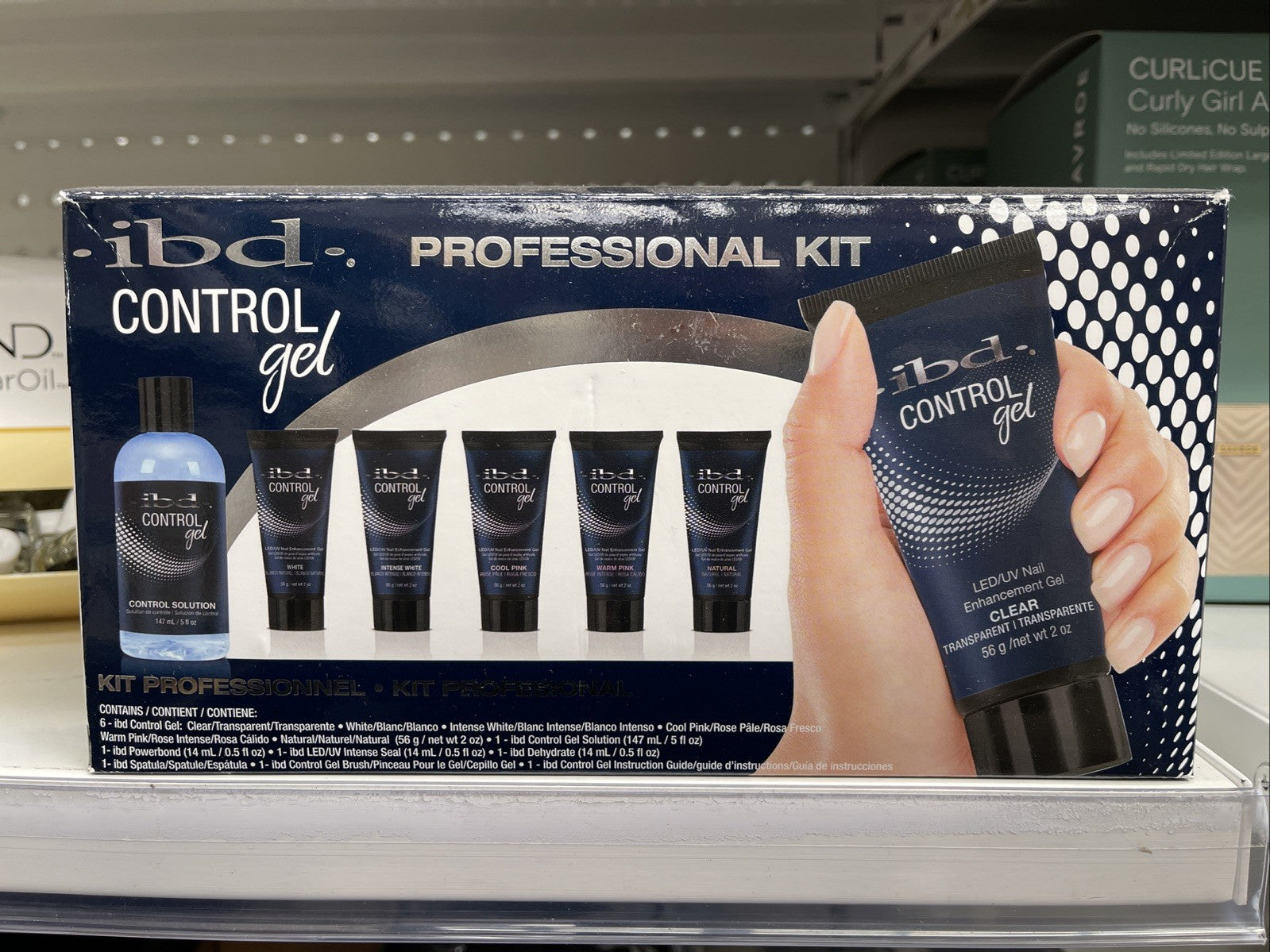 IBD Control Gel Acrylic Tap UV LED Poly Gel Nail Polish - Professional Kit